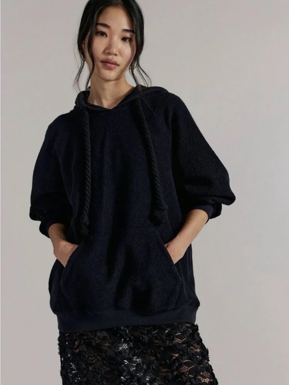 Free people looped in hoodie